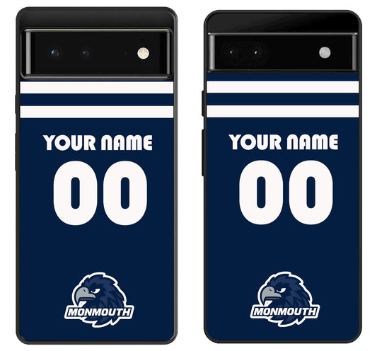 Custom Personalized Monmouth Hawks Google Pixel 6 | 6A | 6 Pro Case