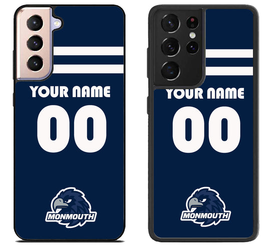 Custom Personalized Monmouth Hawks Samsung Galaxy S21 | S21 FE | S21+ | S21 Ultra Case