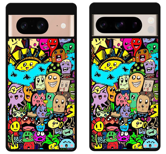 Monster Doodle Google Pixel 8 | 8 Pro Case