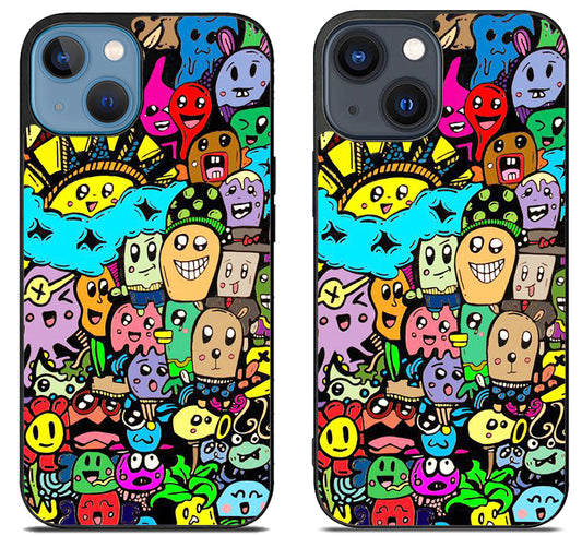 Monster Doodle iPhone 15 | iPhone 15 Plus Case