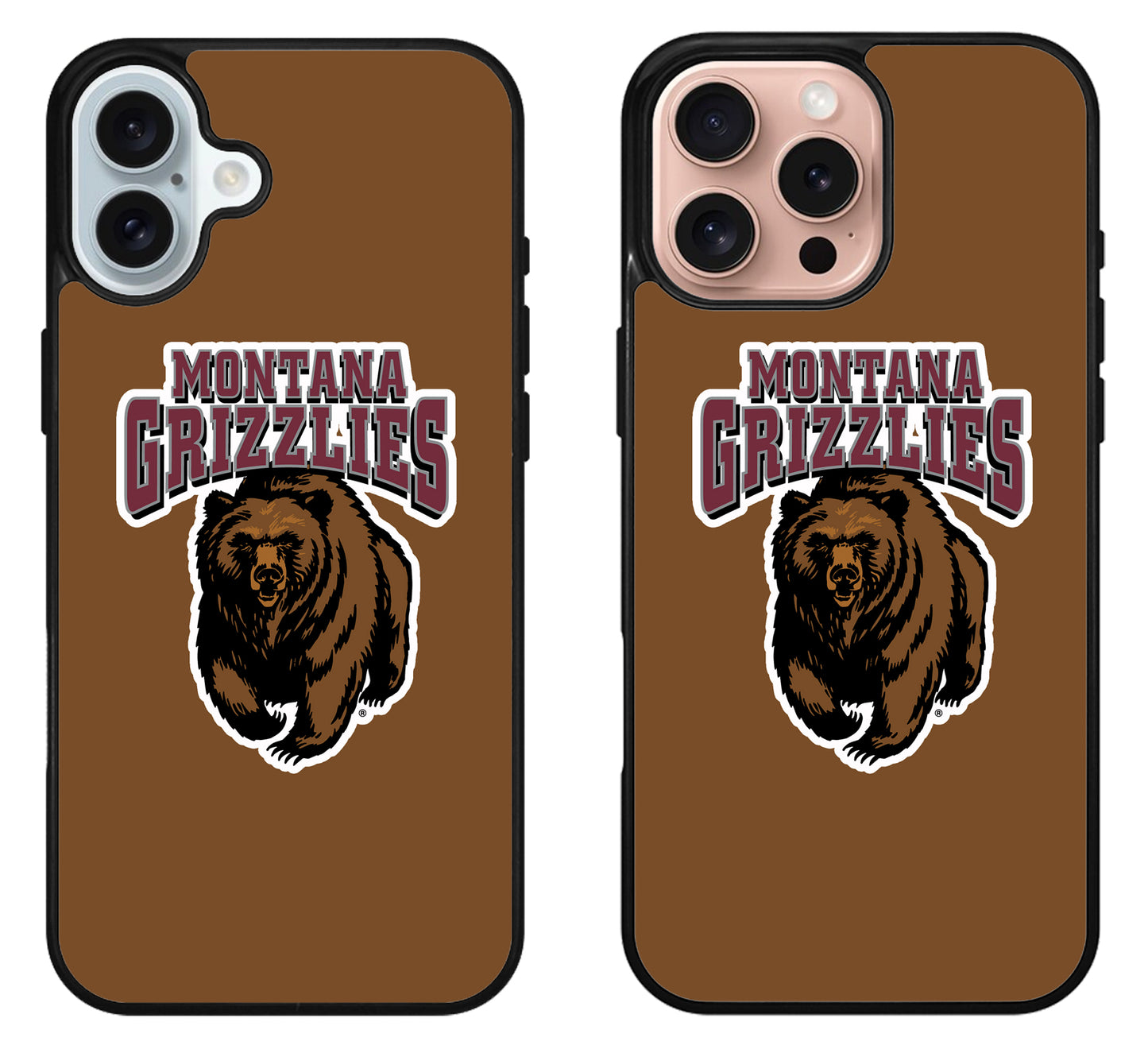 Montana Grizzlies Browns iPhone 16 | 16 Plus | 16 Pro | 16 Pro Max Case
