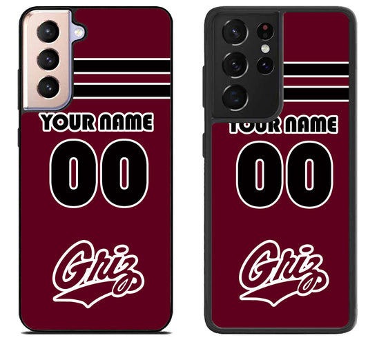 Custom Personalized Montana Grizzlies Samsung Galaxy S21 | S21 FE | S21+ | S21 Ultra Case