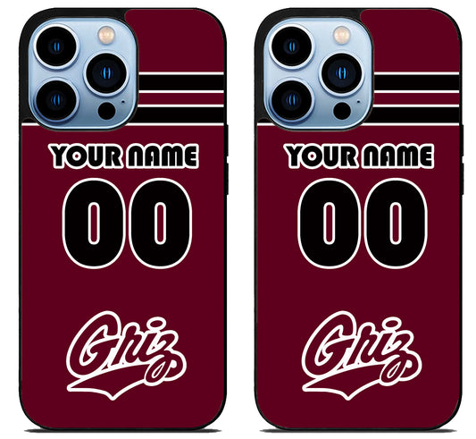 Custom Personalized Montana Grizzlies iPhone 15 Pro | iPhone 15 Pro Max Case