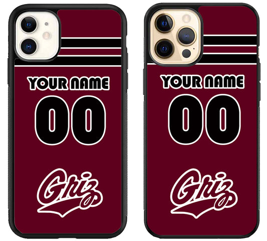 Custom Personalized Montana Grizzlies iPhone 12 | 12 Mini | 12 Pro | 12 Pro Max Case