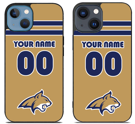 Custom Personalized Montana State Bobcats iPhone 15 | iPhone 15 Plus Case