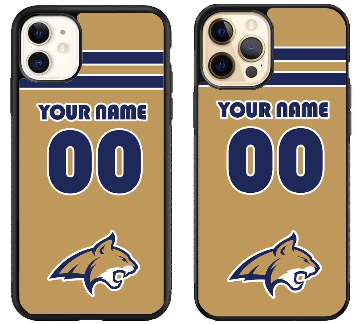 Custom Personalized Montana State Bobcats iPhone 12 | 12 Mini | 12 Pro | 12 Pro Max Case