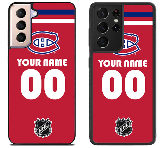 Custom Personalized Montreal Canadiens NHL Samsung Galaxy S21 | S21 FE | S21+ | S21 Ultra Case