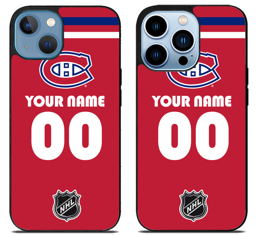 Custom Personalized Montreal Canadiens NHL iPhone 13 | 13 Mini | 13 Pro | 13 Pro Max Case