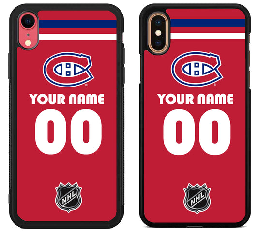 Custom Personalized Montreal Canadiens NHL iPhone X | Xs | Xr | Xs Max Case