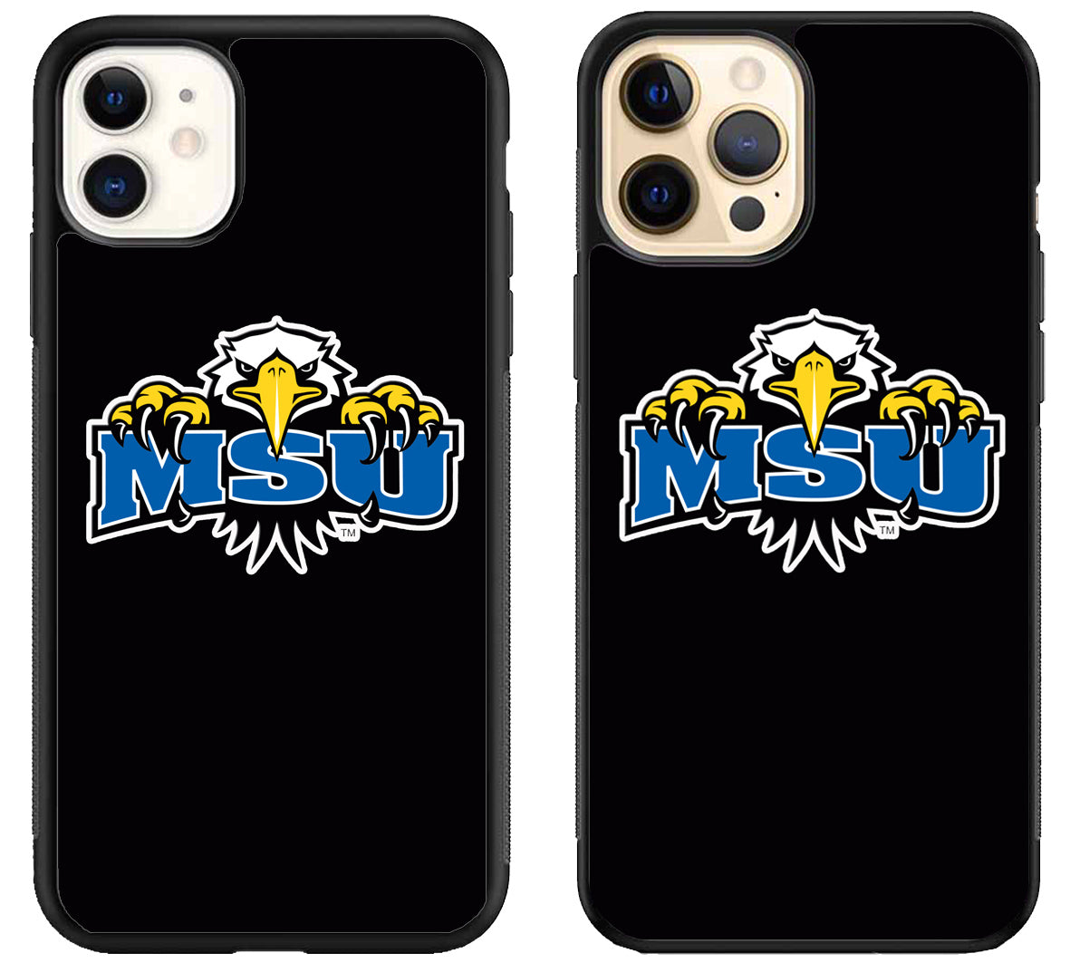 Morehead State Eagles Black iPhone 12 | 12 Mini | 12 Pro | 12 Pro Max Case