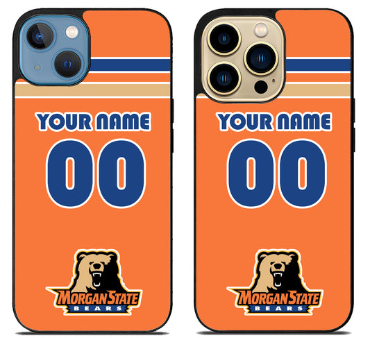 Custom Personalized Morgan State Bears iPhone 14 | 14 Plus | 14 Pro | 14 Pro Max Case
