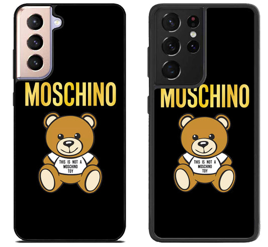 Moschino Logo Gold Samsung Galaxy S21 | S21 FE | S21+ | S21 Ultra Case