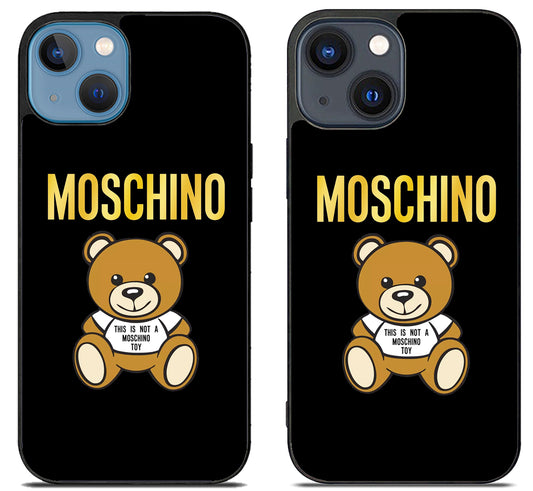 Moschino Logo Gold iPhone 15 | iPhone 15 Plus Case