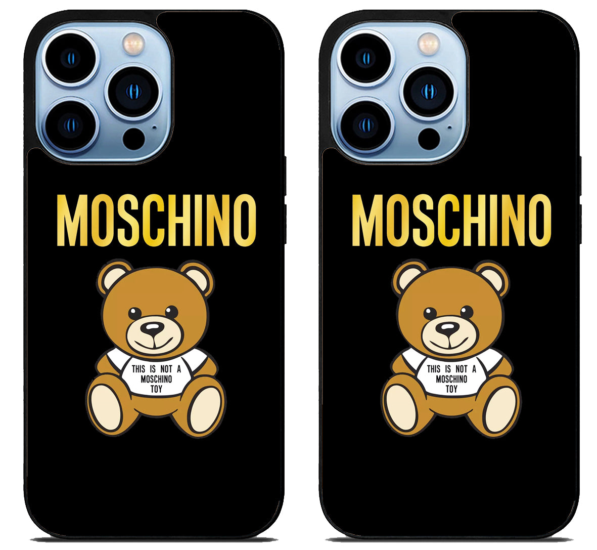 Moschino Logo Gold iPhone 15 Pro | iPhone 15 Pro Max Case