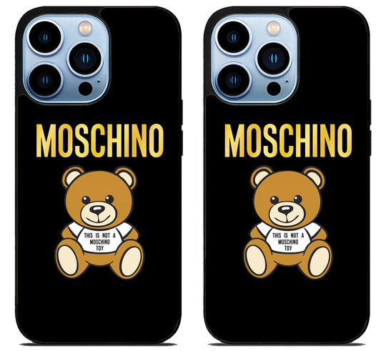 Moschino Logo Gold iPhone 15 Pro | iPhone 15 Pro Max Case