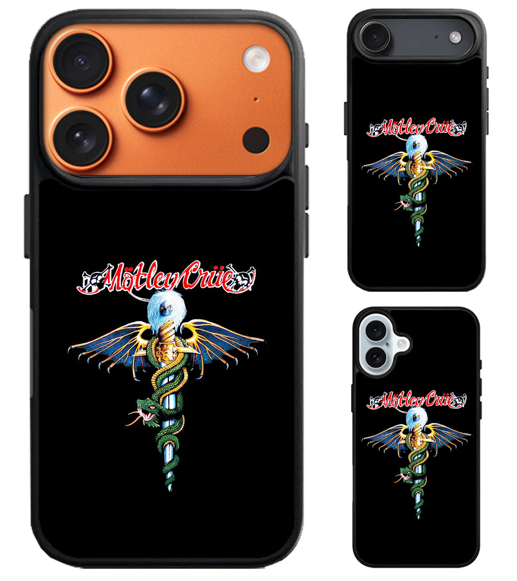 Motley Crue Black iPhone Air | iPhone 17 | 17 Pro | 17 Pro Max Case