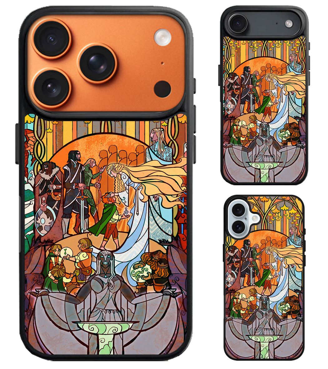 Movie Stained Glass Lord of the Rings iPhone Air | iPhone 17 | 17 Pro | 17 Pro Max Case