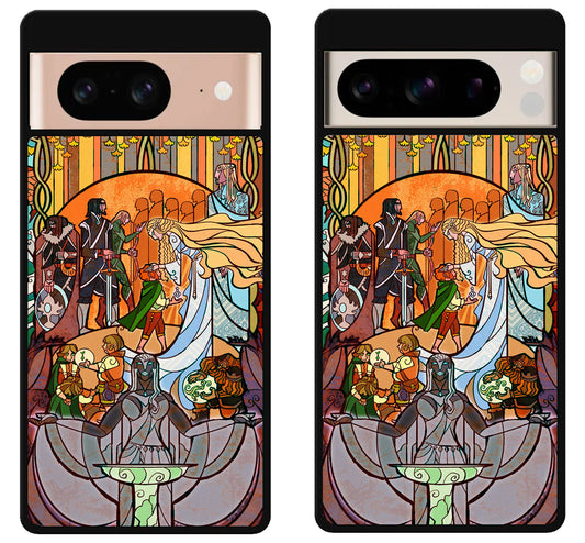 Movie Stained Glass Lord of the Rings Google Pixel 8 | 8 Pro Case