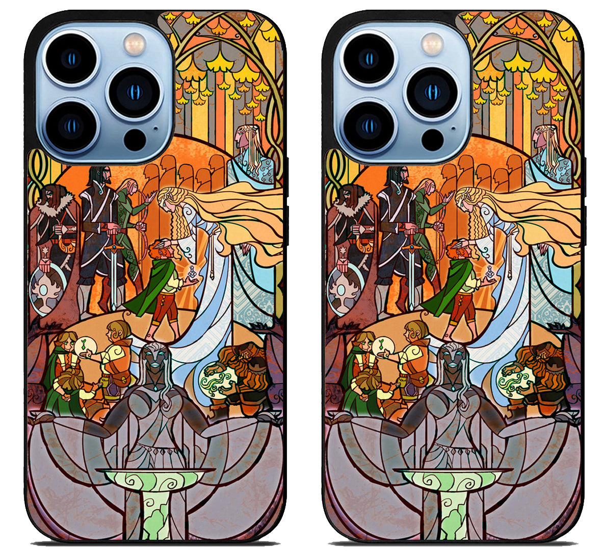 Movie Stained Glass Lord of the Rings iPhone 15 Pro | iPhone 15 Pro Max Case