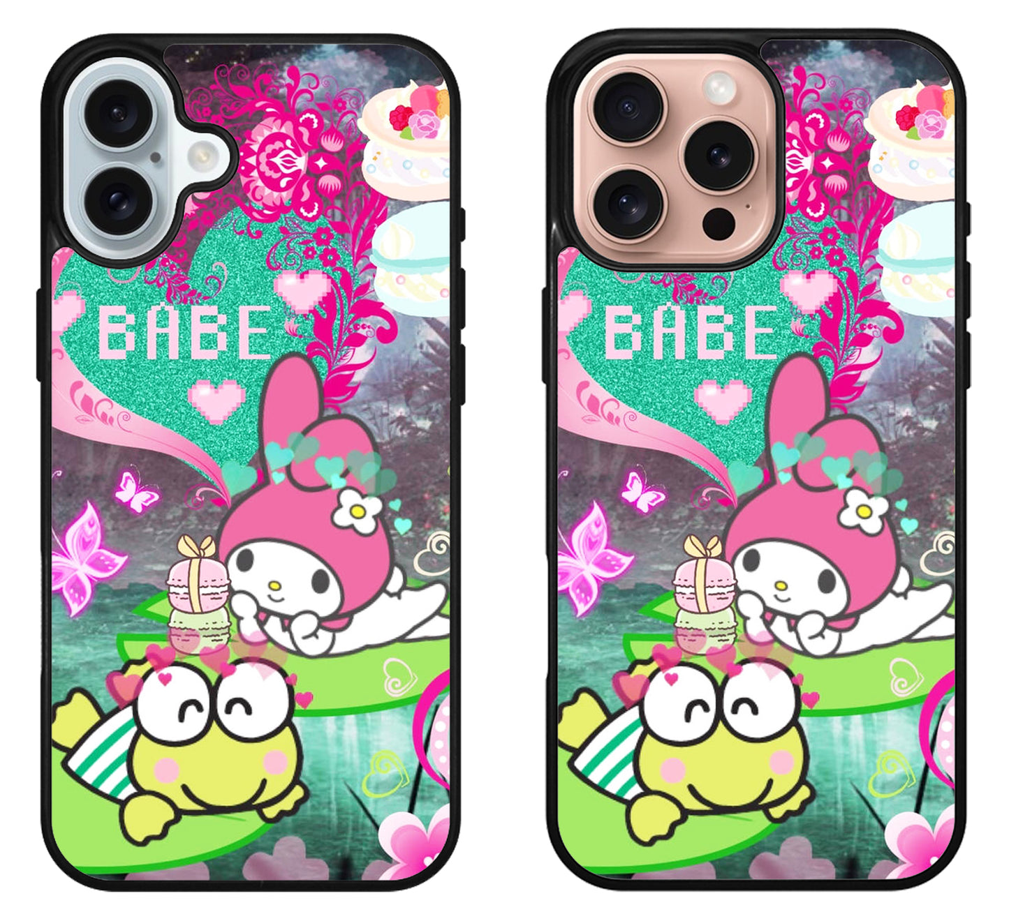 My Melody And Keroppi iPhone 16 | 16 Plus | 16 Pro | 16 Pro Max Case