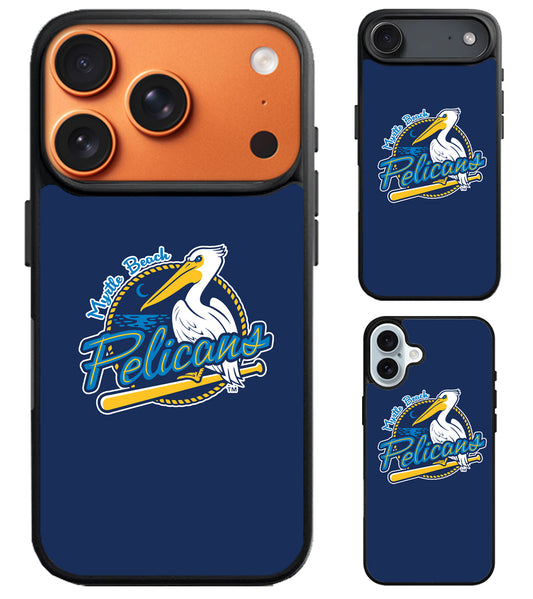 Myrtle Beach Pelicans Blue iPhone Air | iPhone 17 | 17 Pro | 17 Pro Max Case