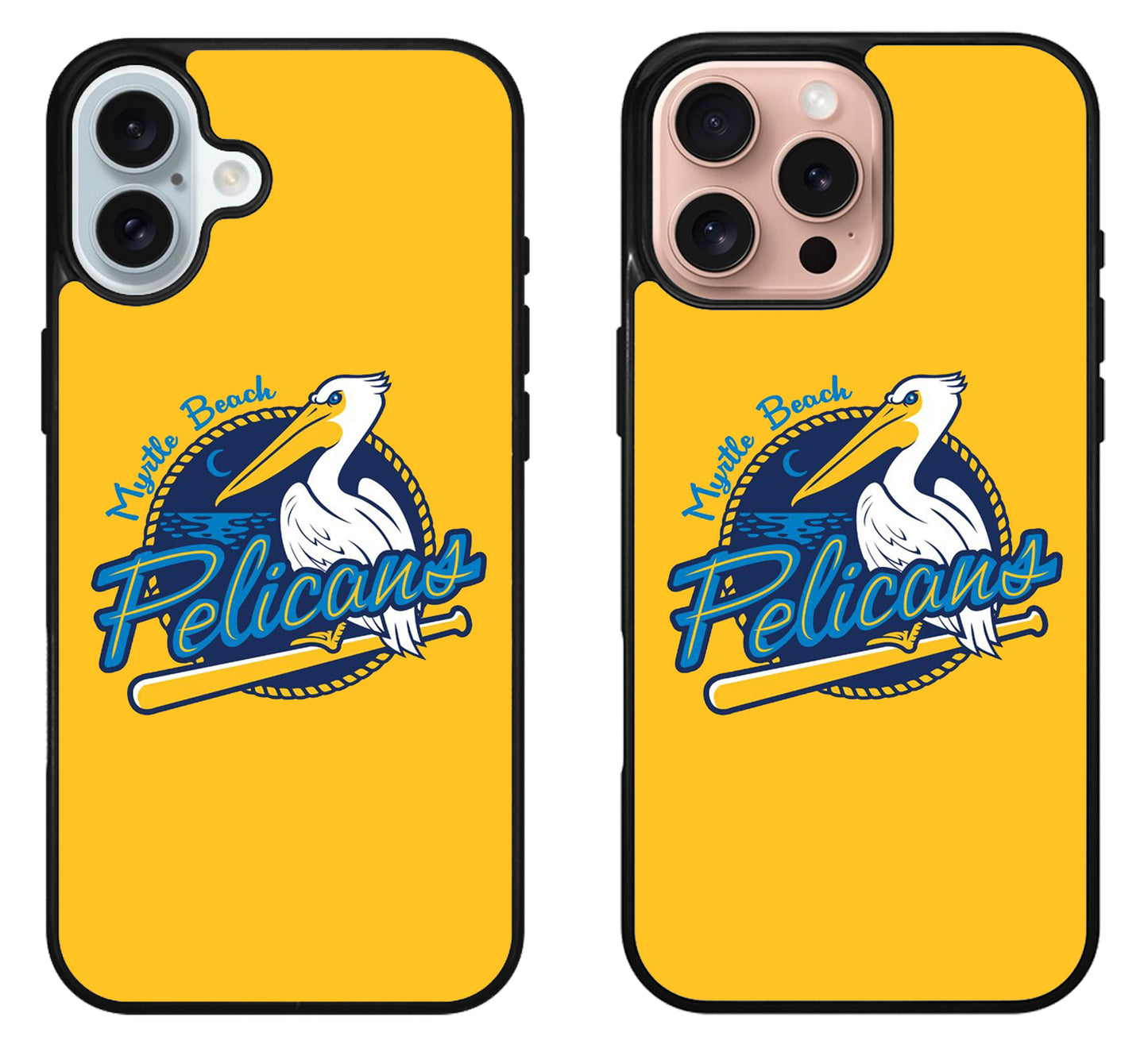 Myrtle Beach Pelicans Yellow iPhone 16 | 16 Plus | 16 Pro | 16 Pro Max Case
