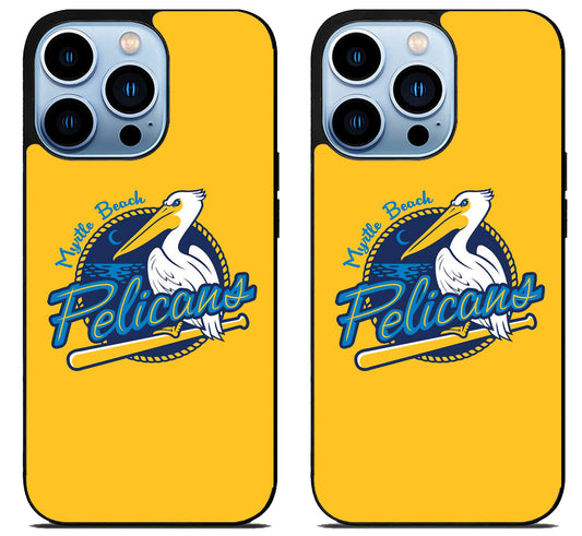 Myrtle Beach Pelicans Yellow iPhone 15 Pro | iPhone 15 Pro Max Case