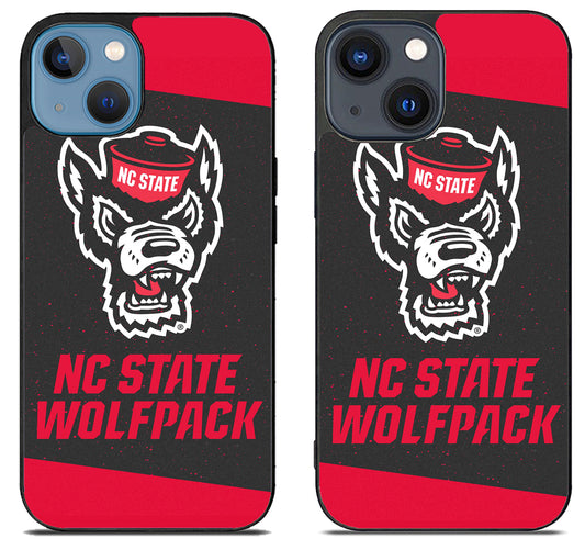 NC State Wolfpack Black Red iPhone 15 | iPhone 15 Plus Case