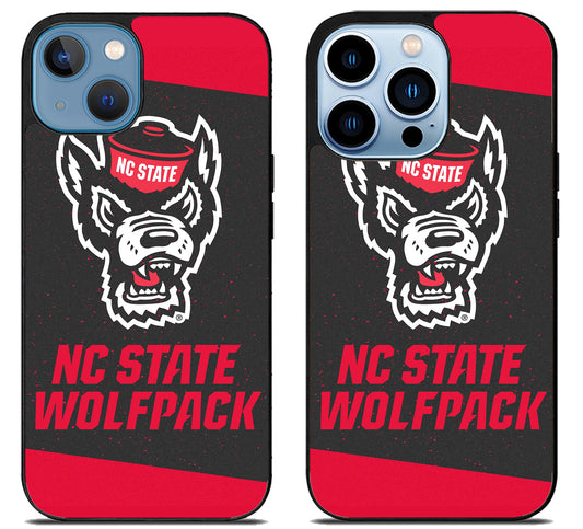 NC State Wolfpack Black Red iPhone 13 | 13 Mini | 13 Pro | 13 Pro Max Case