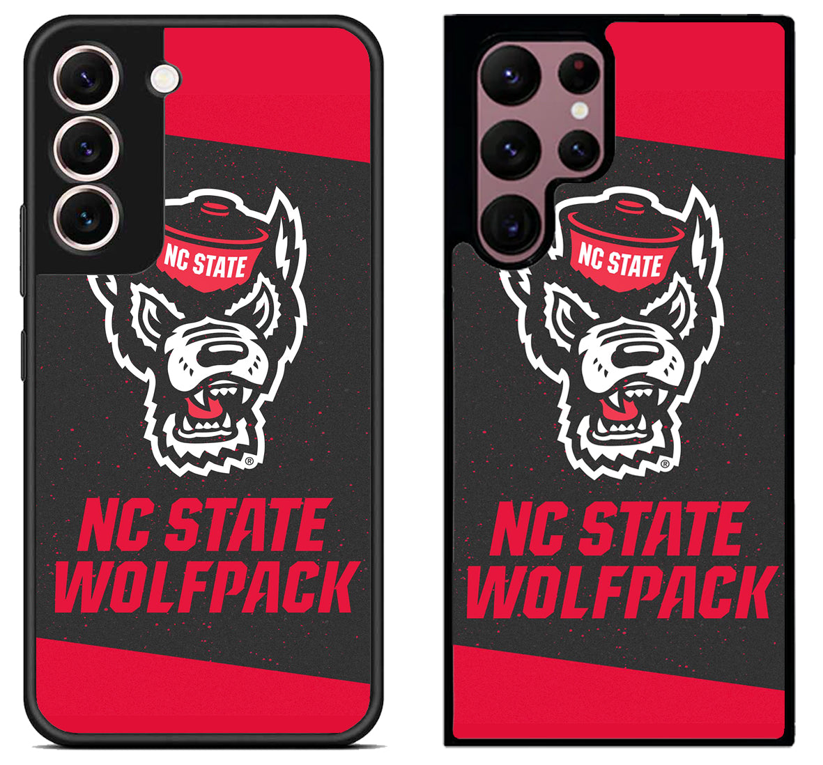 NC State Wolfpack Black Red Samsung Galaxy S22 | S22+ | S22 Ultra Case