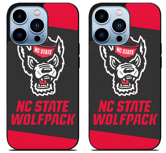 NC State Wolfpack Black Red iPhone 15 Pro | iPhone 15 Pro Max Case