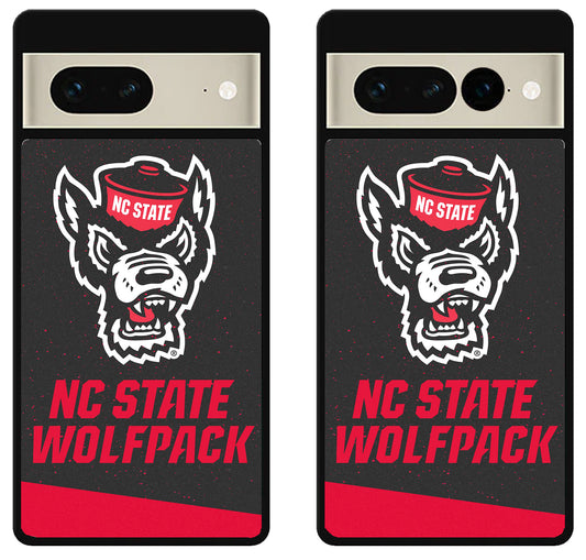 NC State Wolfpack Black Red Google Pixel 7 | 7 Pro Case