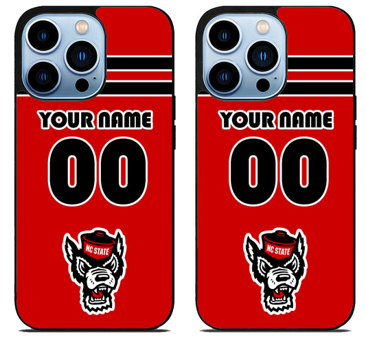 Custom Personalized NC State Wolfpack iPhone 15 Pro | iPhone 15 Pro Max Case