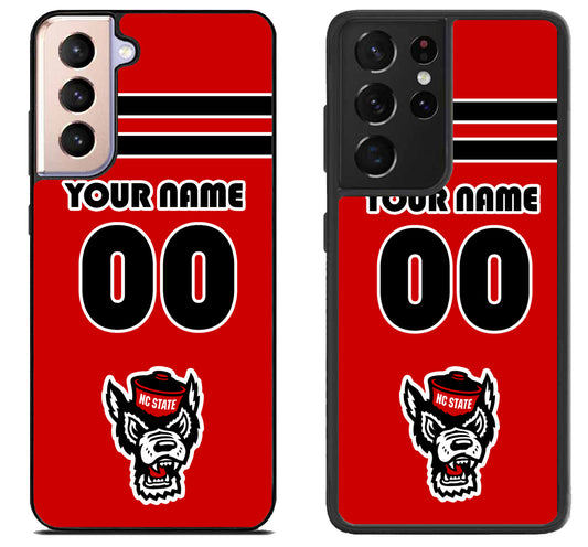 Custom Personalized NC State Wolfpack Samsung Galaxy S21 | S21 FE | S21+ | S21 Ultra Case