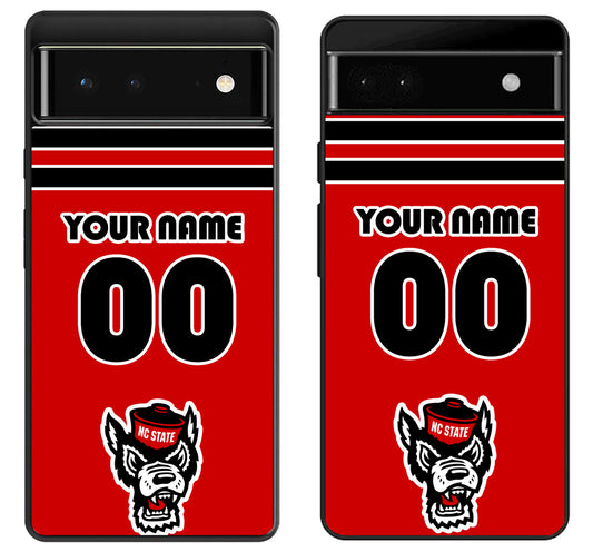 Custom Personalized NC State Wolfpack Google Pixel 6 | 6A | 6 Pro Case