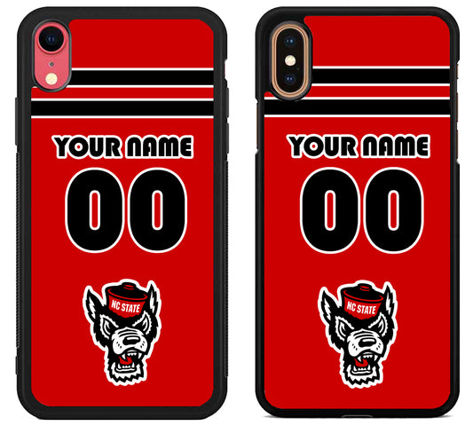 Custom Personalized NC State Wolfpack iPhone X | Xs | Xr | Xs Max Case