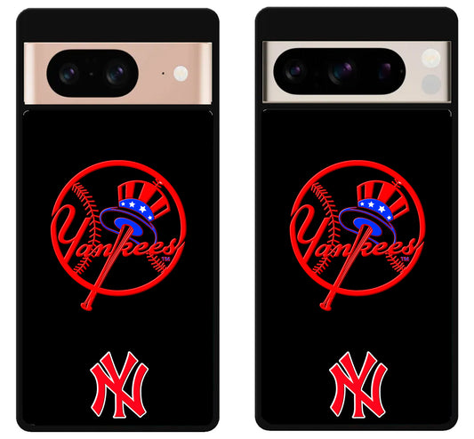 NY Yankees Black Google Pixel 8 | 8 Pro Case