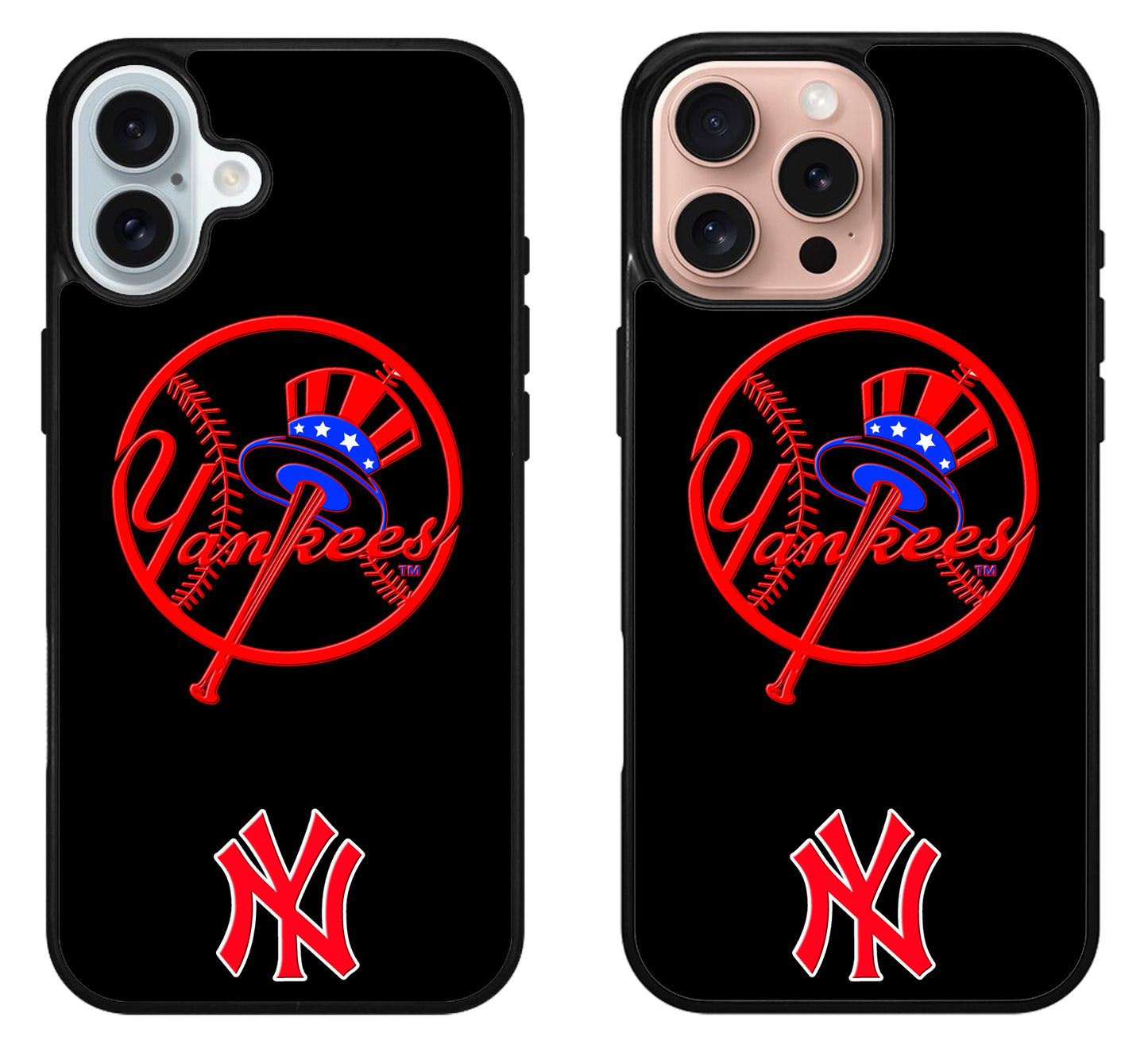 NY Yankees Black iPhone 16 | 16 Plus | 16 Pro | 16 Pro Max Case