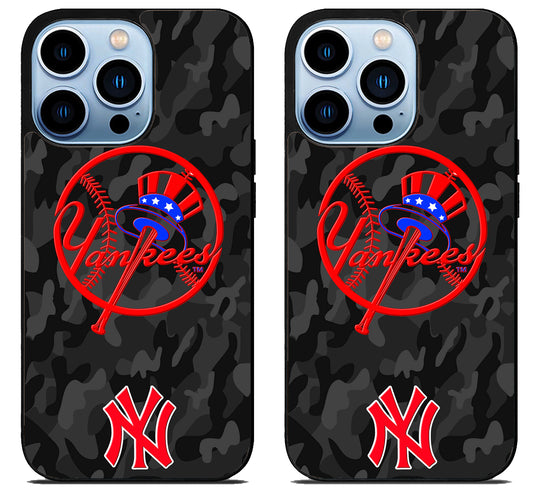 NY Yankees Camo iPhone 15 Pro | iPhone 15 Pro Max Case