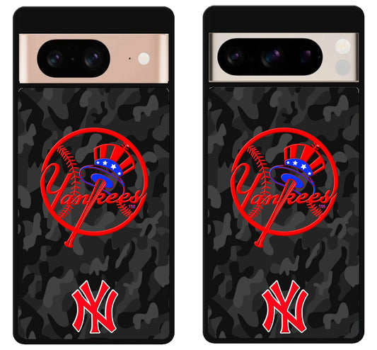 NY Yankees Camo Google Pixel 8 | 8 Pro Case