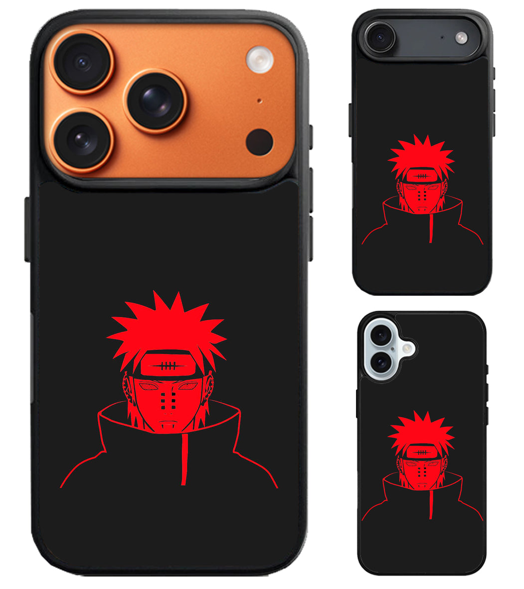 Nagato Naruto Red iPhone Air | iPhone 17 | 17 Pro | 17 Pro Max Case