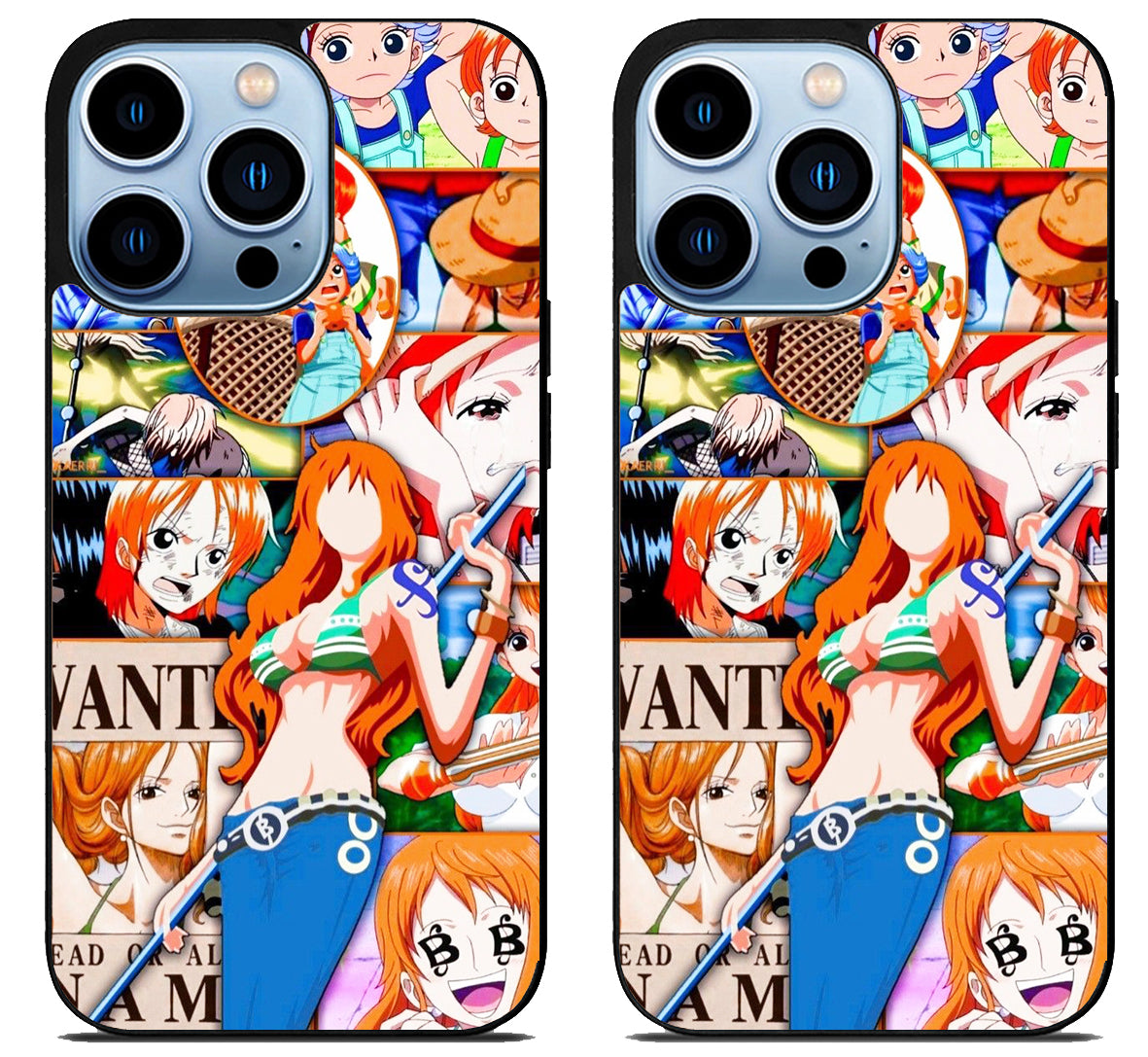 Nami One Piece Collage iPhone 15 Pro | iPhone 15 Pro Max Case