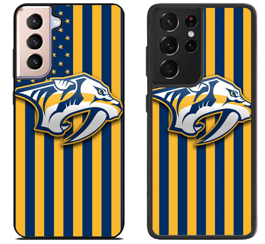 Nashville Predators Logo Flag Samsung Galaxy S21 | S21 FE | S21+ | S21 Ultra Case