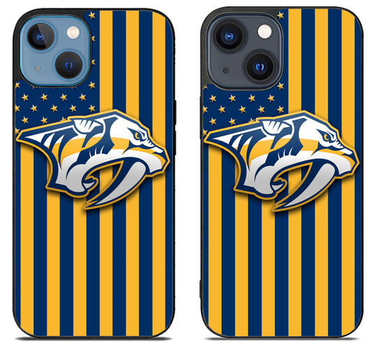 Nashville Predators Logo Flag iPhone 15 | iPhone 15 Plus Case