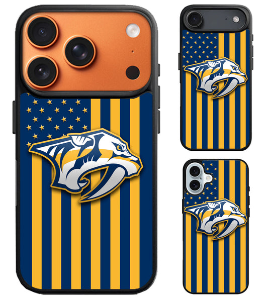 Nashville Predators Logo Flag iPhone Air | iPhone 17 | 17 Pro | 17 Pro Max Case