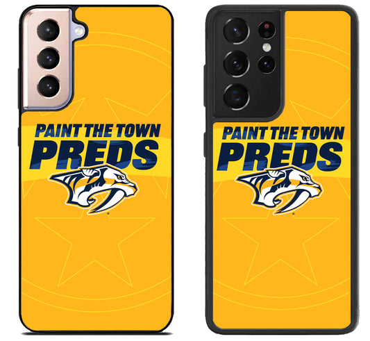 Nashville Predators Paint TheTown Preds Samsung Galaxy S21 | S21 FE | S21+ | S21 Ultra Case
