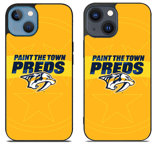 Nashville Predators Paint The Town Preds iPhone 15 | iPhone 15 Plus Case