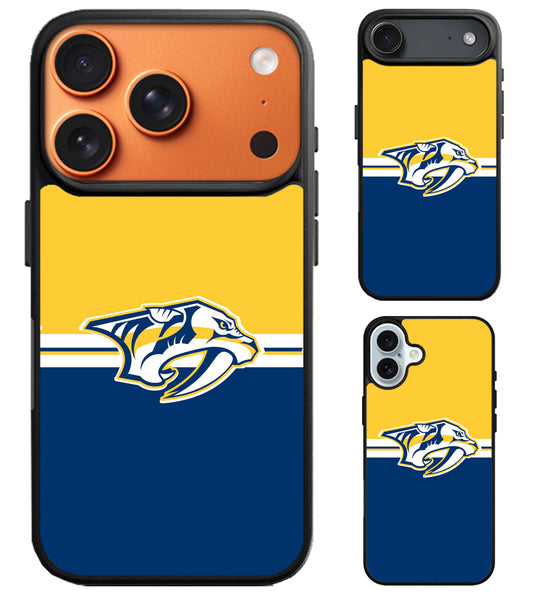 Nashville Predators Stripe iPhone Air | iPhone 17 | 17 Pro | 17 Pro Max Case
