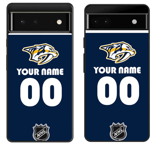 Custom Personalized Nashville Predators NHL Google Pixel 6 | 6A | 6 Pro Case