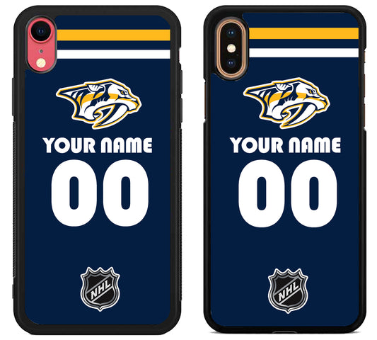 Custom Personalized Nashville Predators NHL iPhone X | Xs | Xr | Xs Max Case